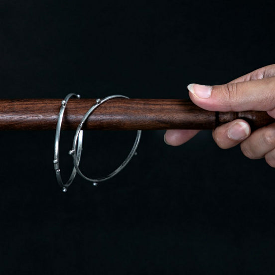 Silver Drop Bangles image 0