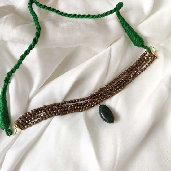 Stone Bead Choker Necklace image 0