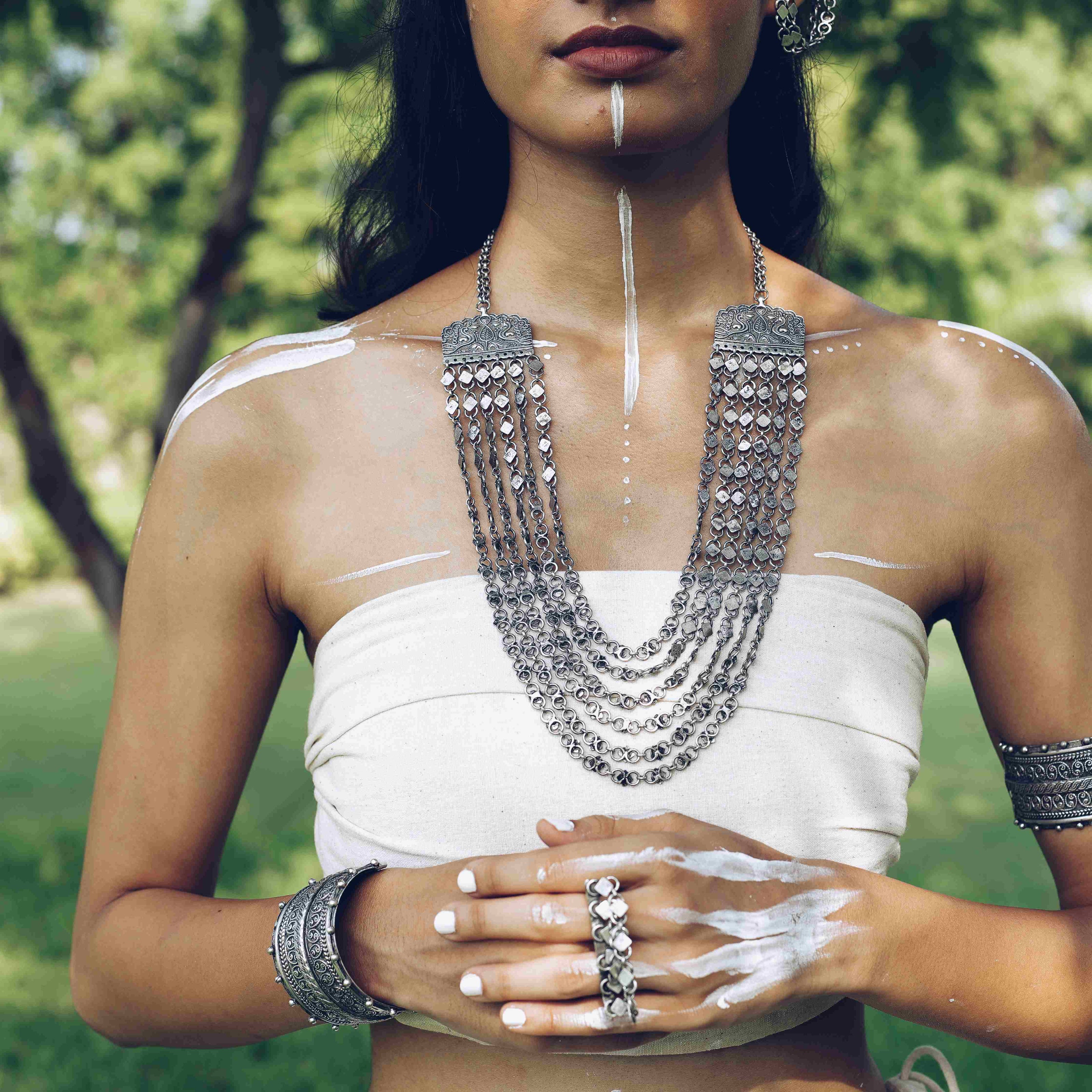 Silver Diamond Layered Ring image 3