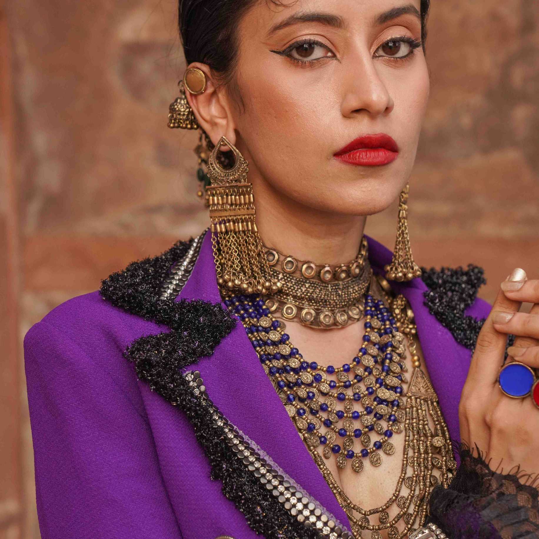 Six Layered Coin Bead Necklace image 4