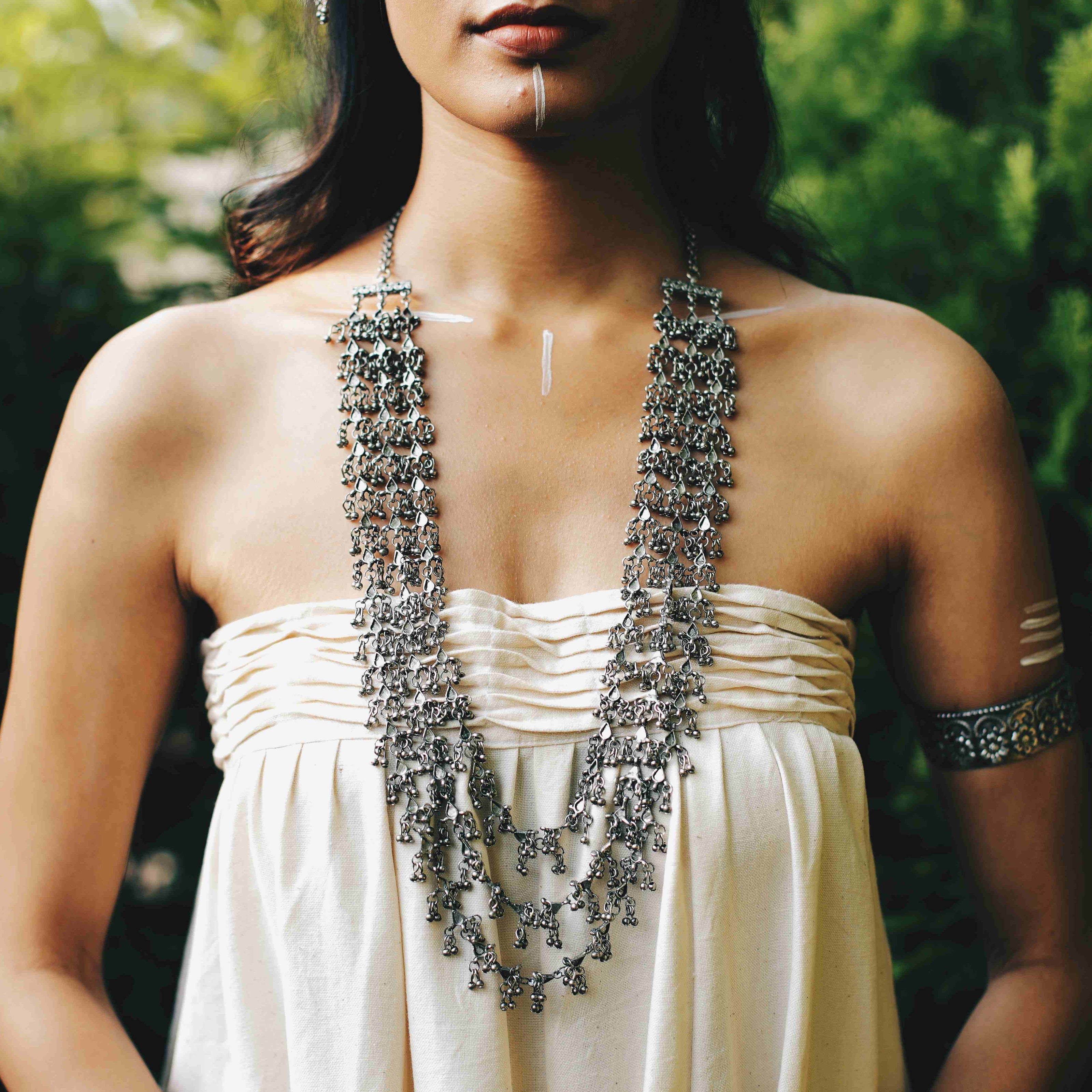 Silver Drop Necklace