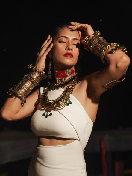 Carved Bead Necklace