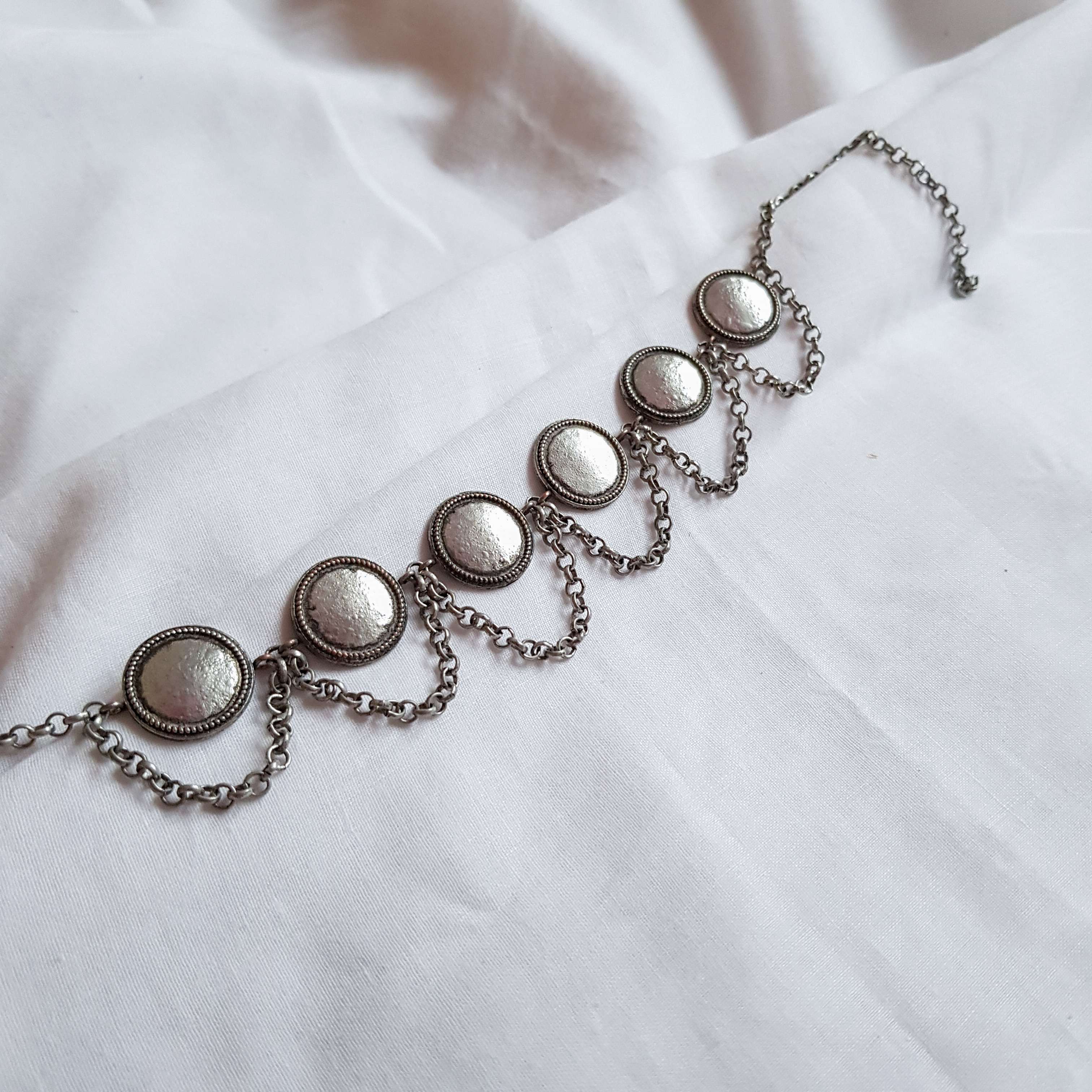 Plain & Silver Necklace image 0