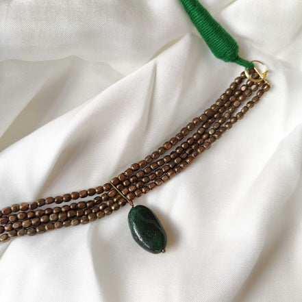 Stone Bead Choker Necklace image 1