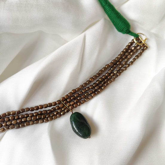 Stone Bead Choker Necklace image 1