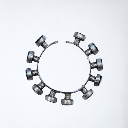 Glass Drop Embossed Cuff Bracelet image 3