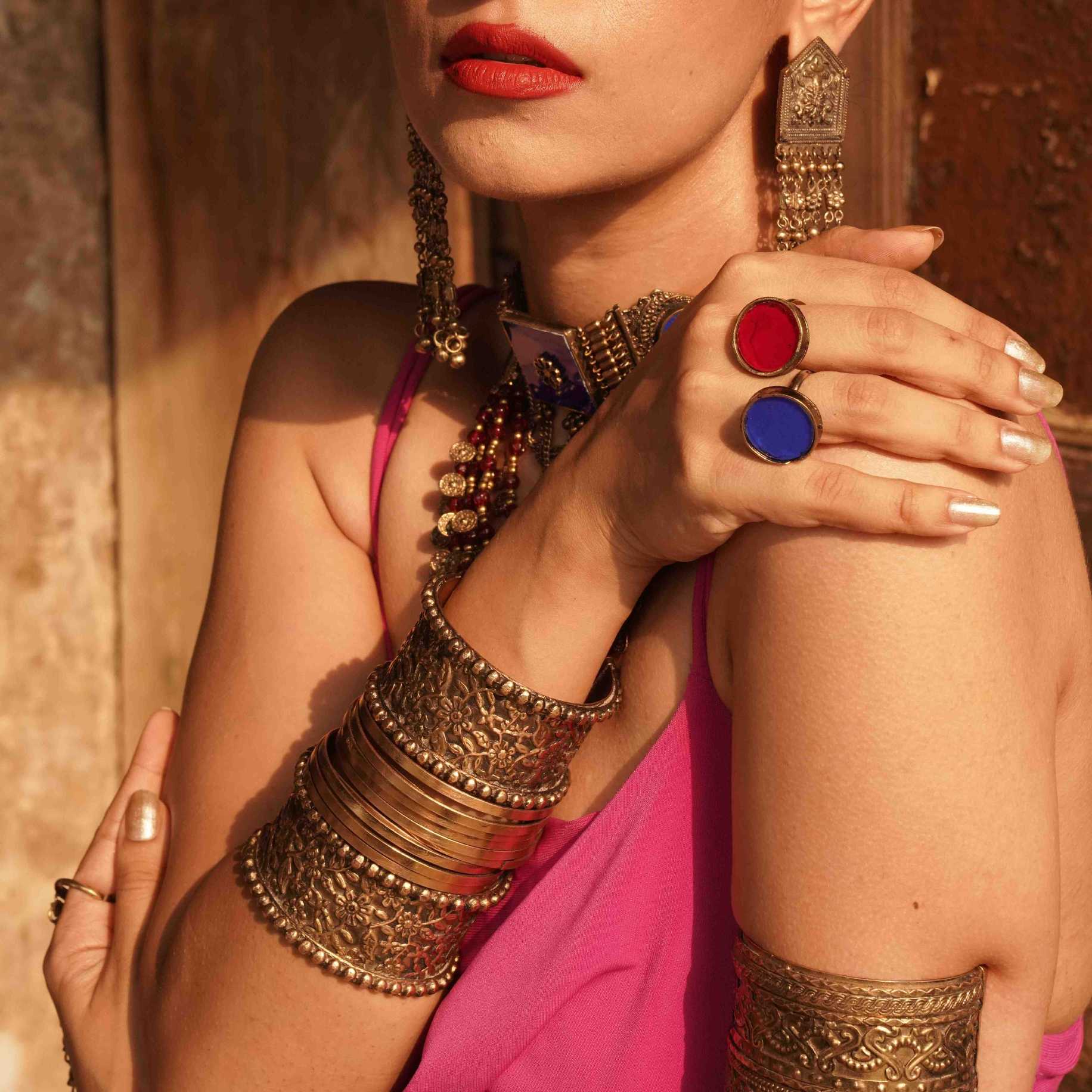 Gold Flower Cuff image 2