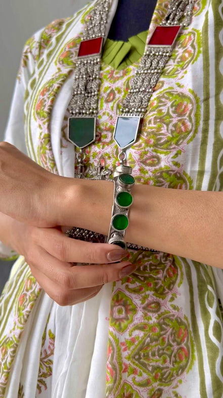 Embossed Glass Cuff