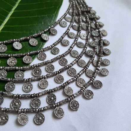 Six Layered Coin Necklace image 1