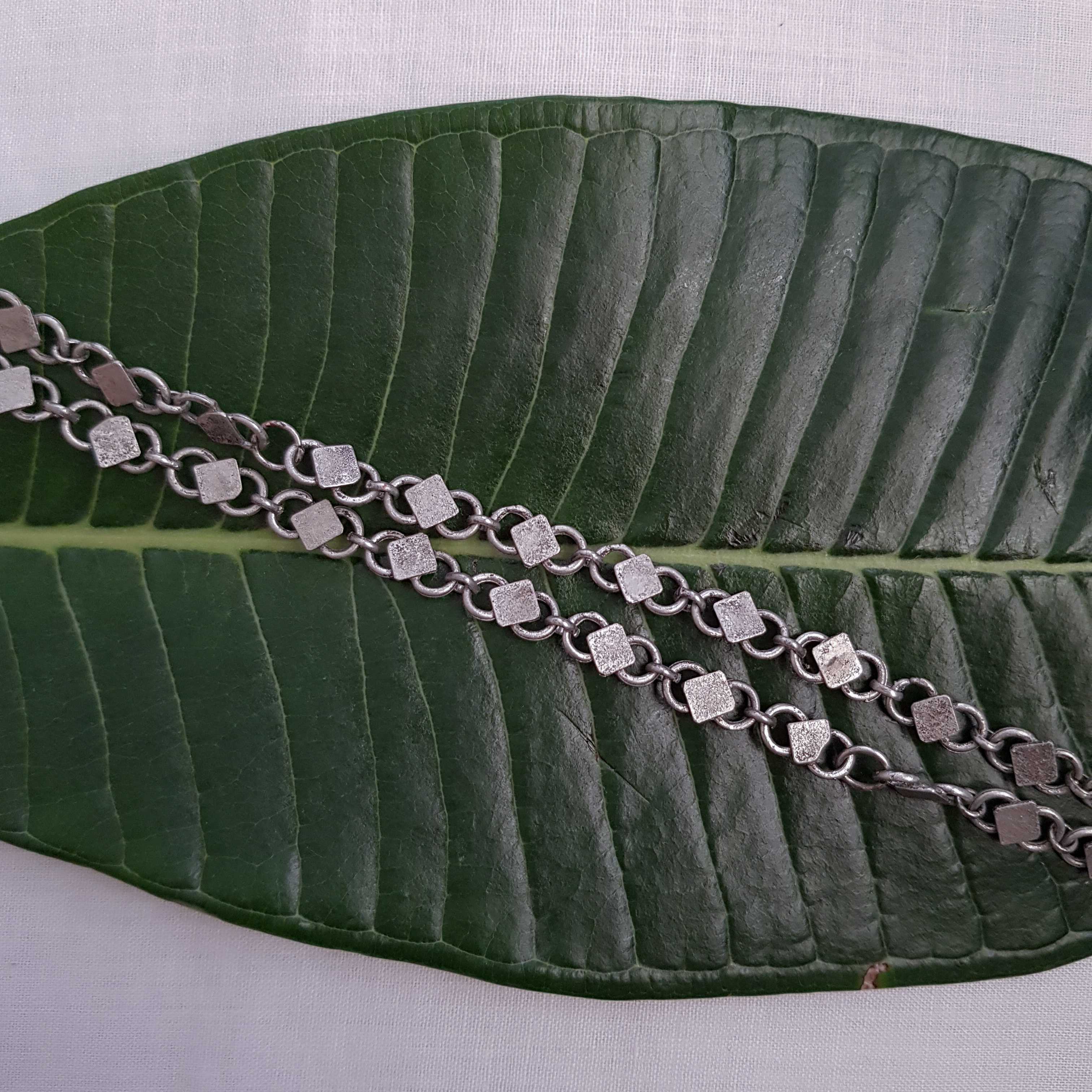 Silver Diamond Anklet image 1