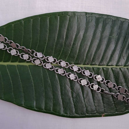 Silver Diamond Anklet image 1