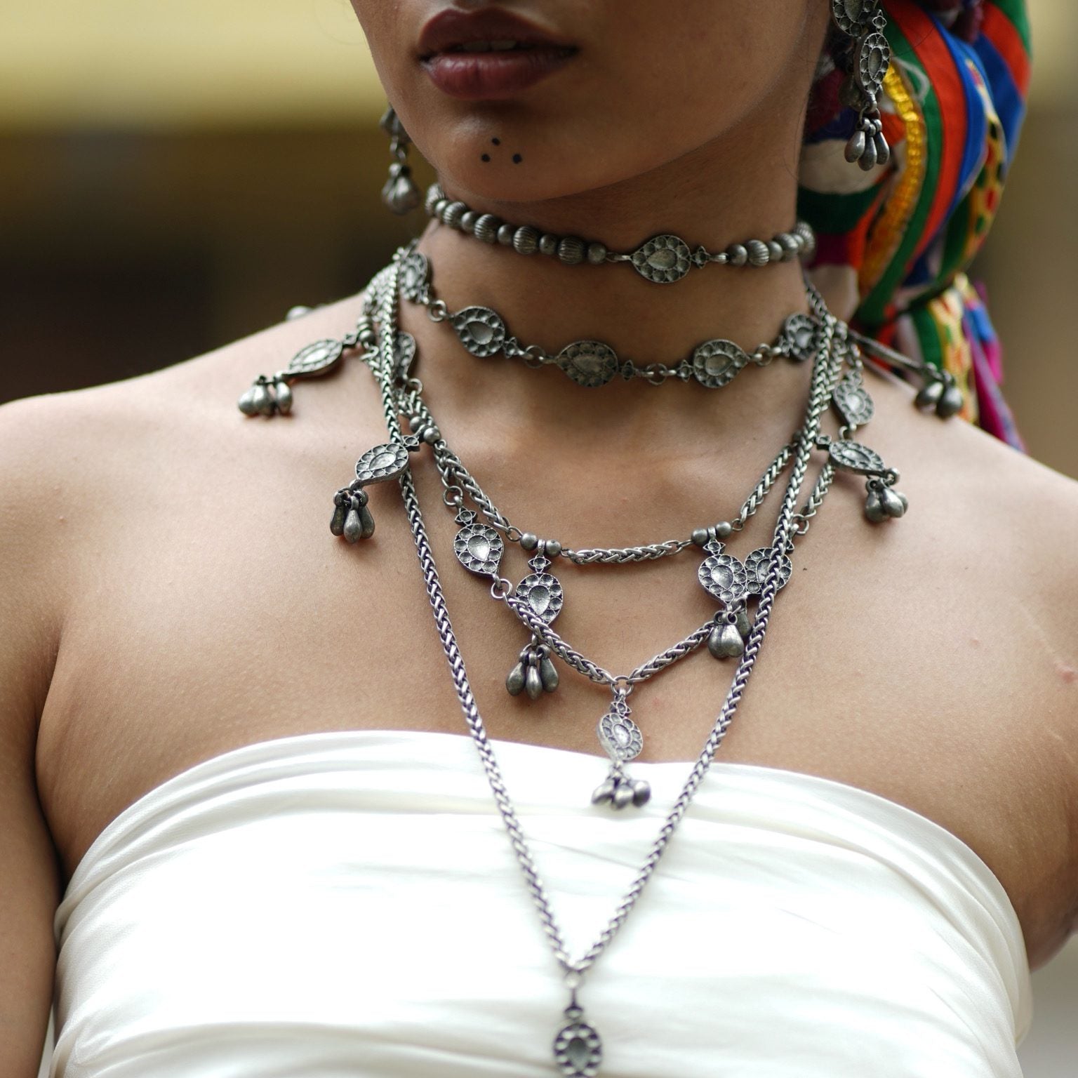 Latika Hanging Charm Necklace