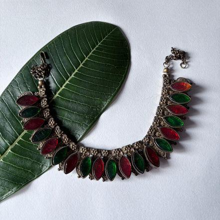 Patta Choker With Glasswork Necklace image 0