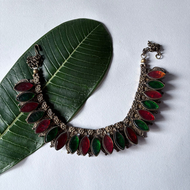 Patta Choker With Glasswork Necklace image 0