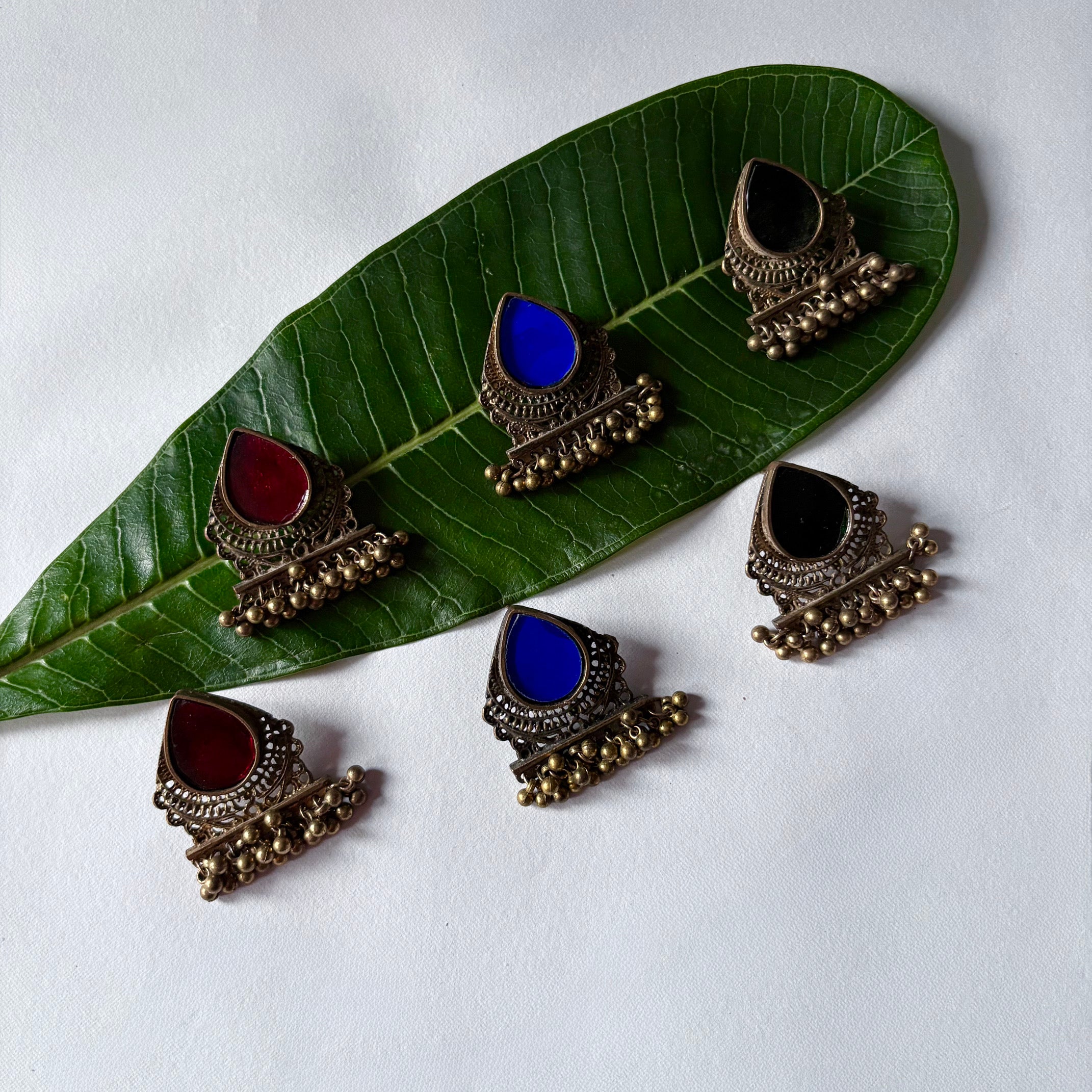 Glass Drop Earrings image 0