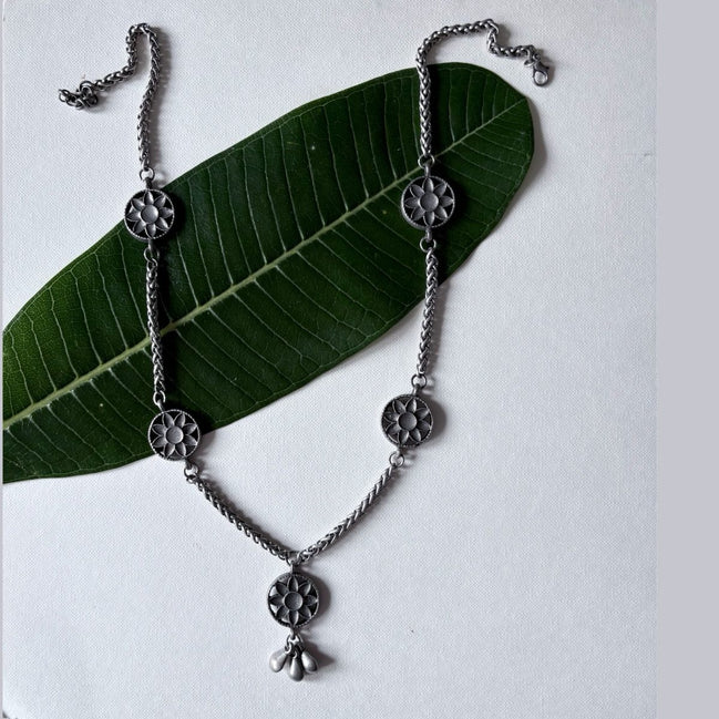 Ashtashree Side Charm Necklace