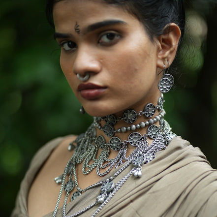 Ashtashree Side Charm Necklace