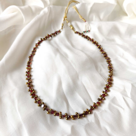 Garnett Bead Necklace image 0