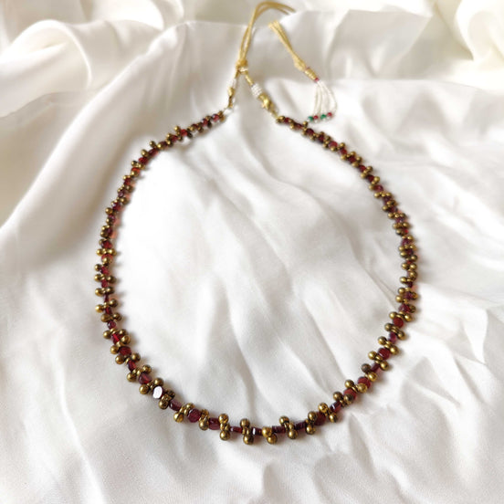 Garnett Bead Necklace image 0