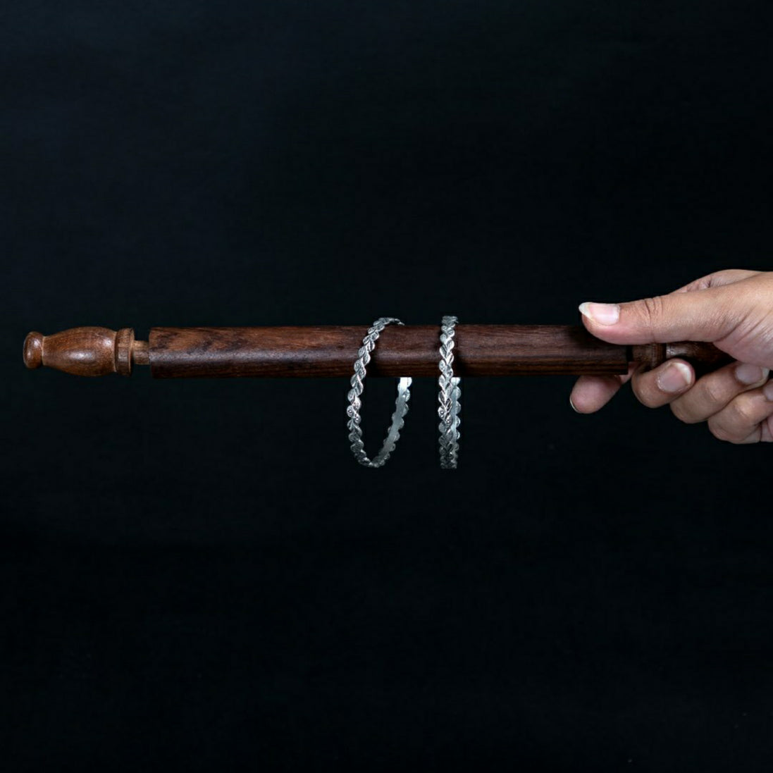 Carved Leaf Bangles image 0