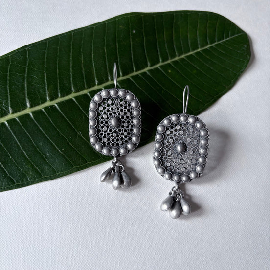 Jalakriti Hoop Hanging Earrings