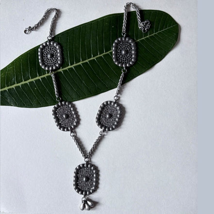 Jalakriti Side Charm Necklace