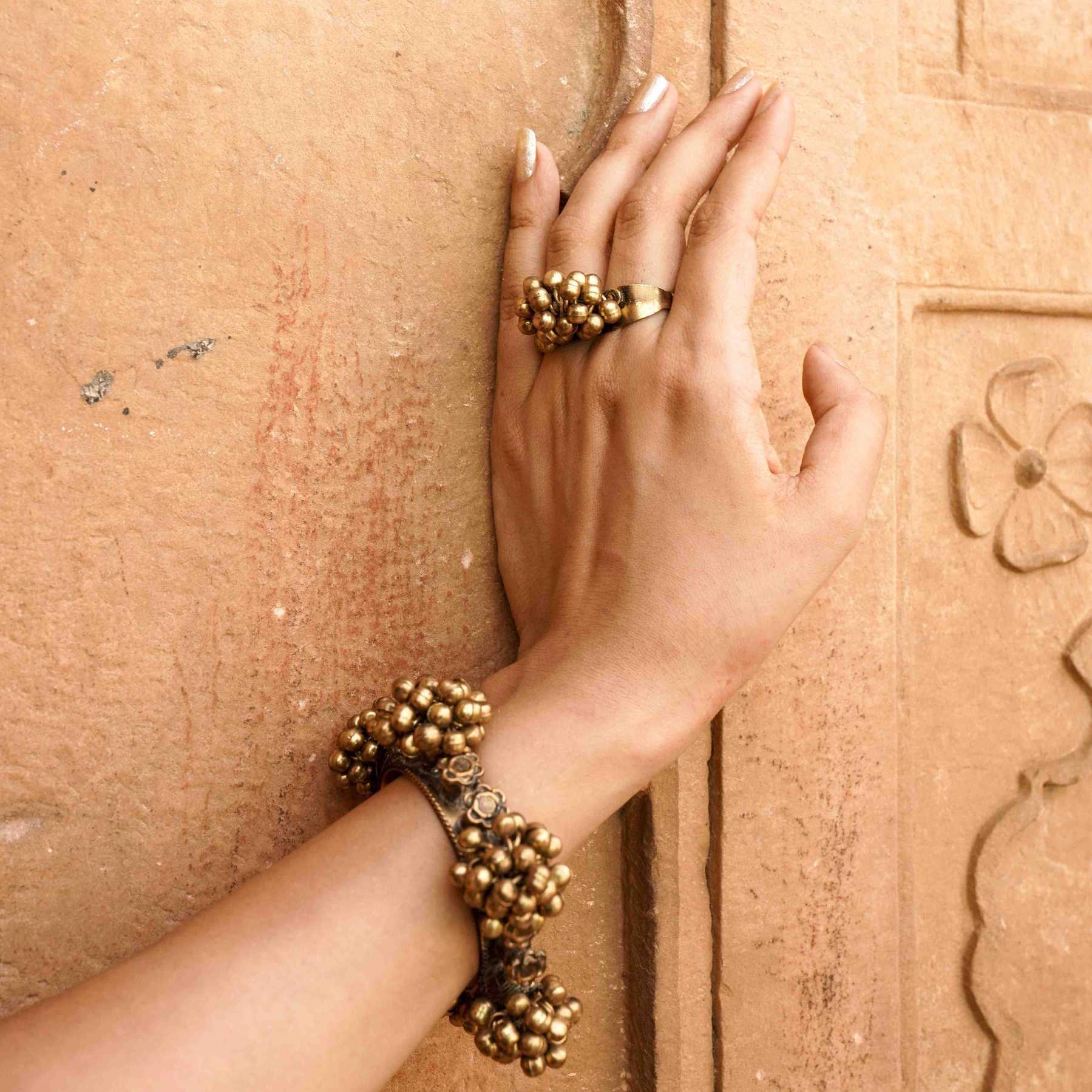 Golden Ghunghru Cuff image 2