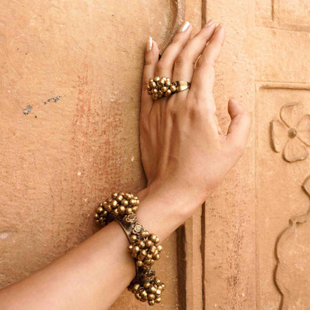 Golden Ghunghru Cuff image 2