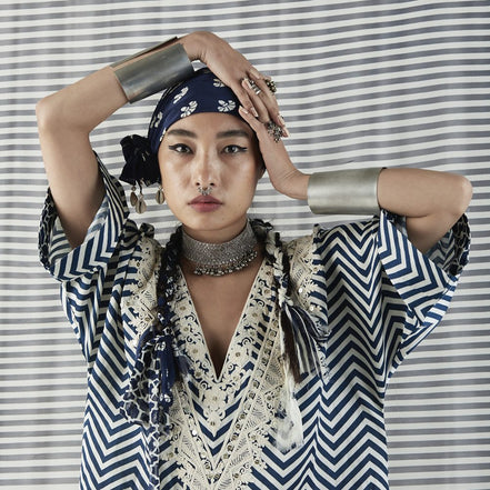 Silver Studded Choker Necklace