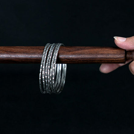 Carved Bangles (Set of 6) image 0