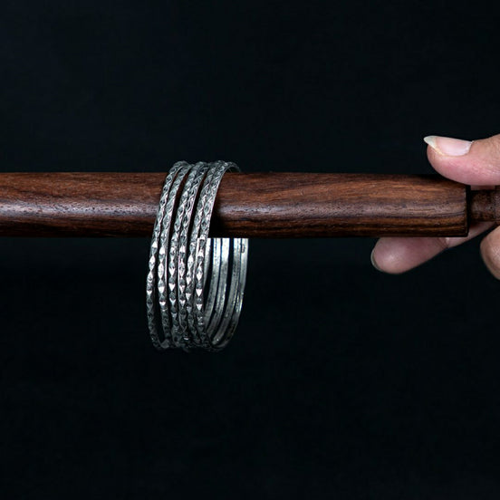 Carved Bangles (Set of 6) image 0