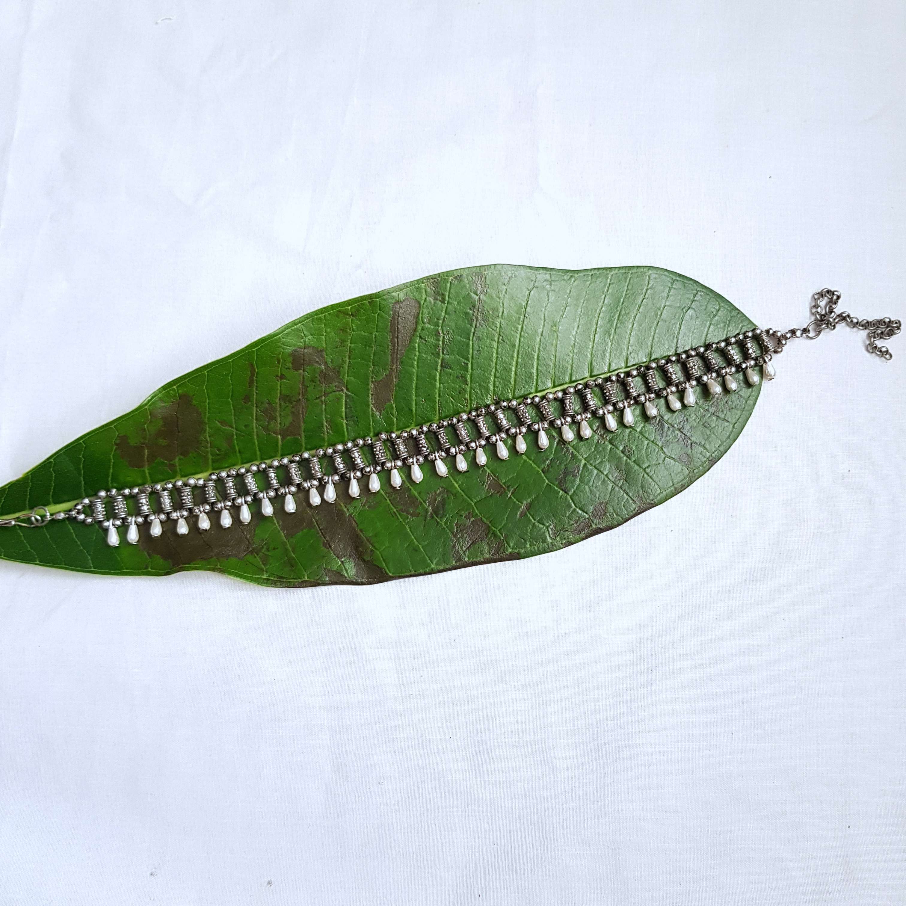 Pearl Drop Choker Necklace