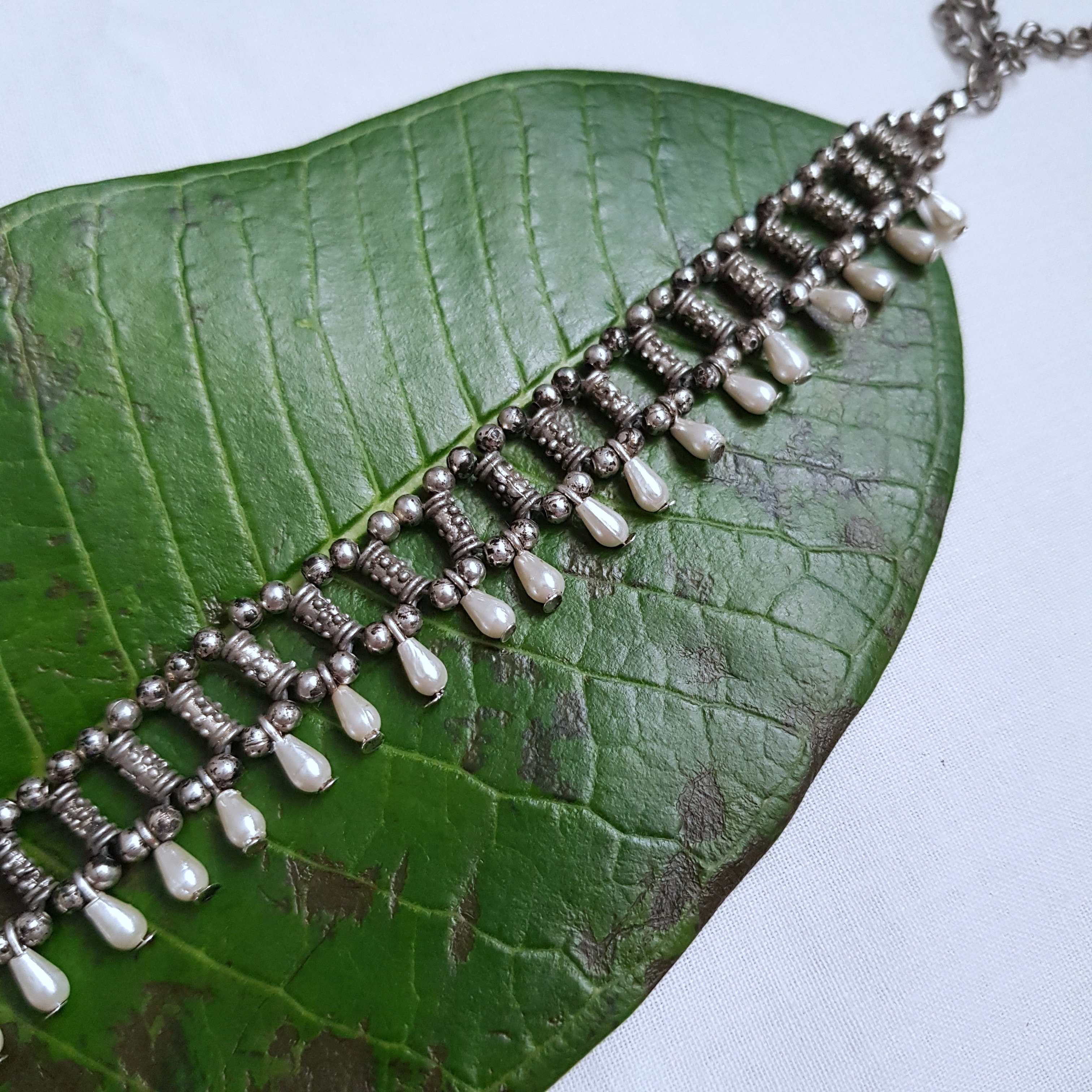 Pearl Drop Choker Necklace