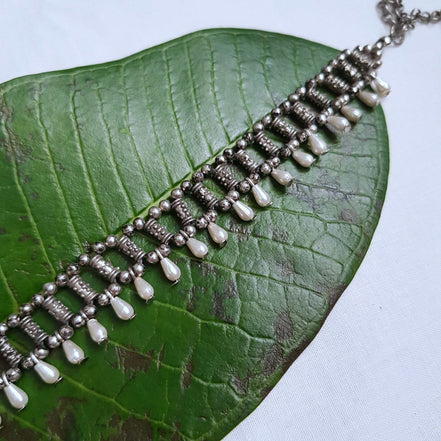 Pearl Drop Choker Necklace