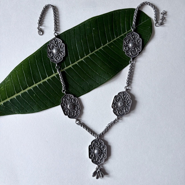 Rekha Side Charm Necklace