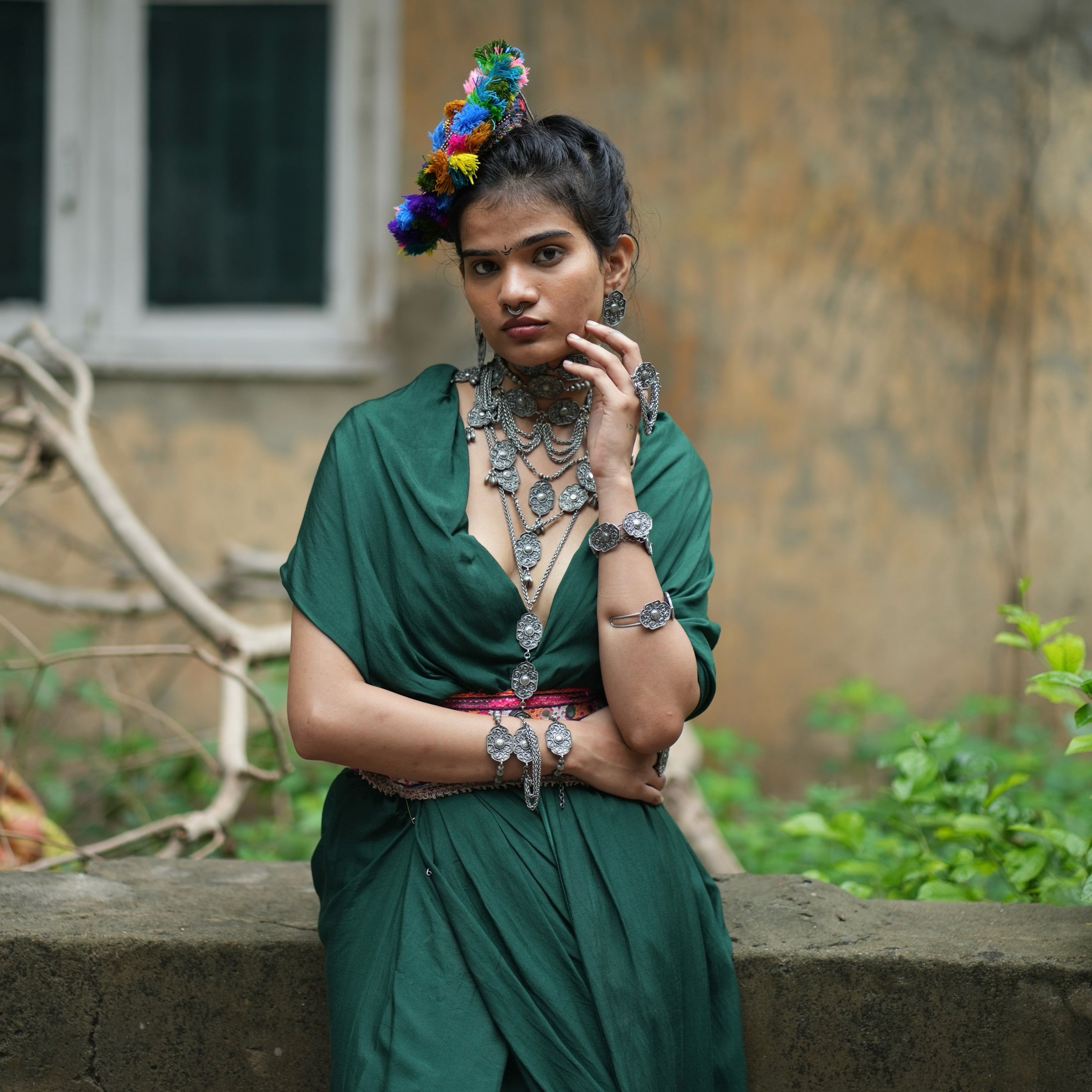Rekha Hanging Charm Necklace