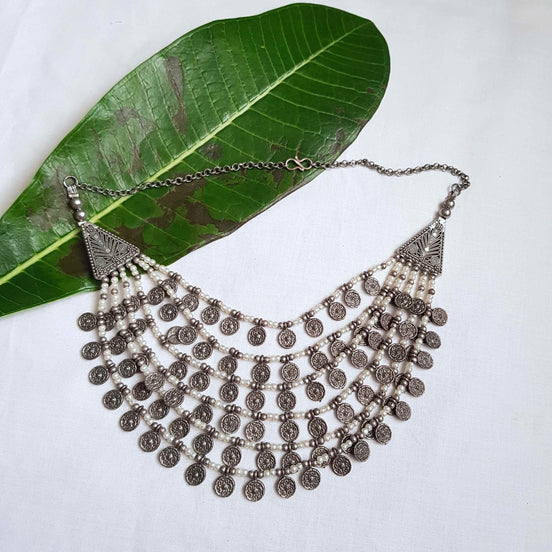 Six Layered Pearl Necklace