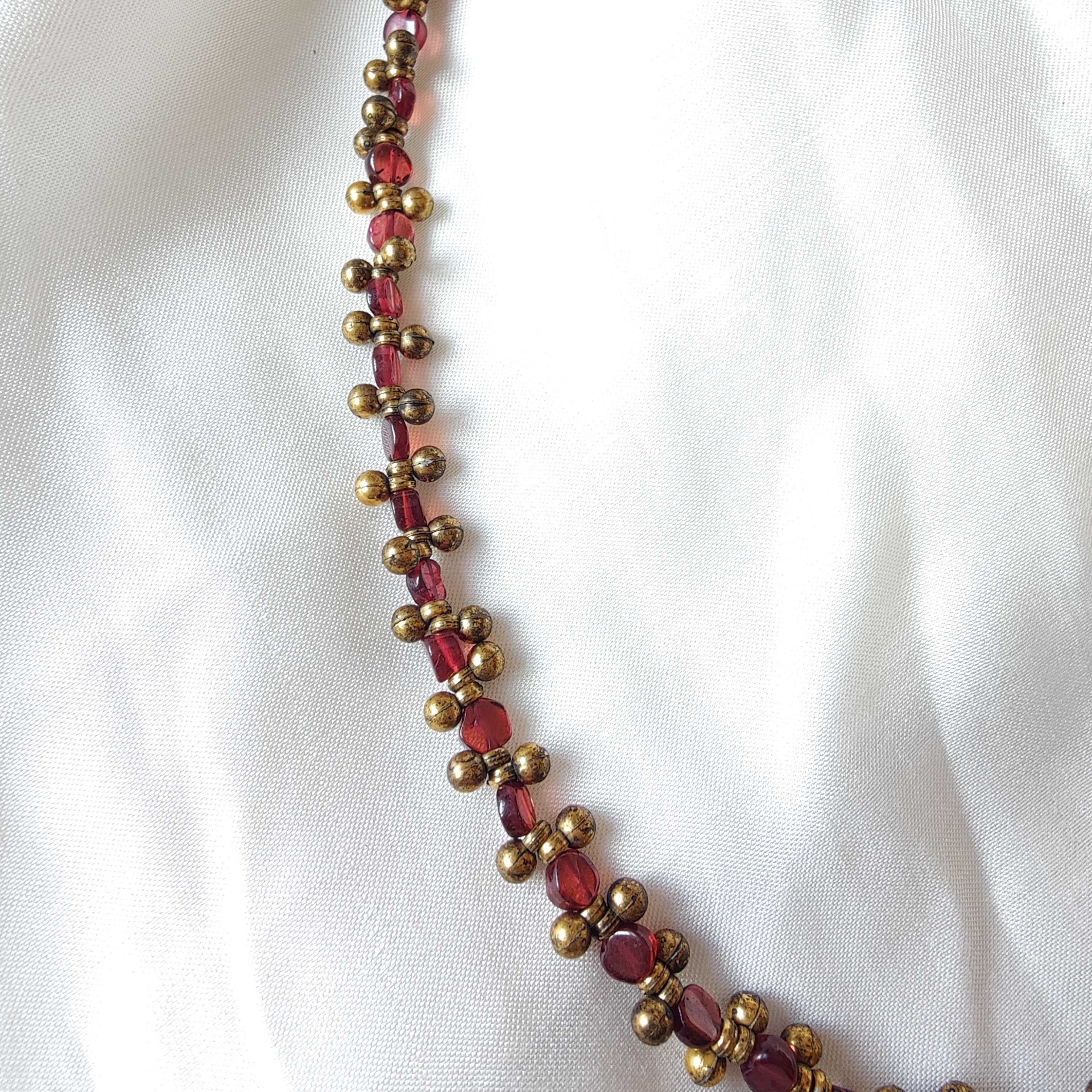 Garnett Bead Necklace image 1