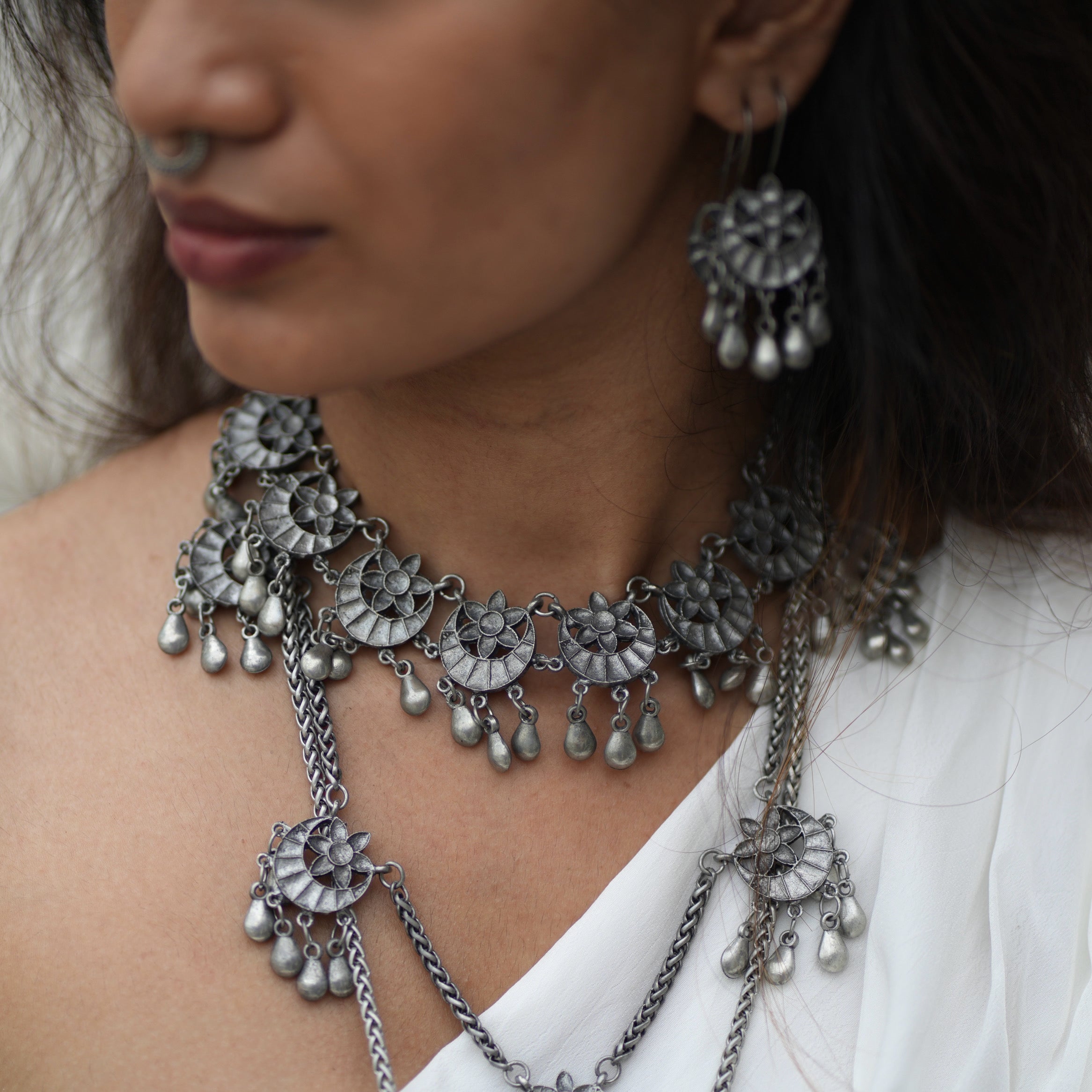 Chandrapushpa Chain Choker Necklace