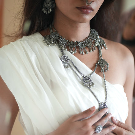 Chandrapushpa Hanging Charm Necklace