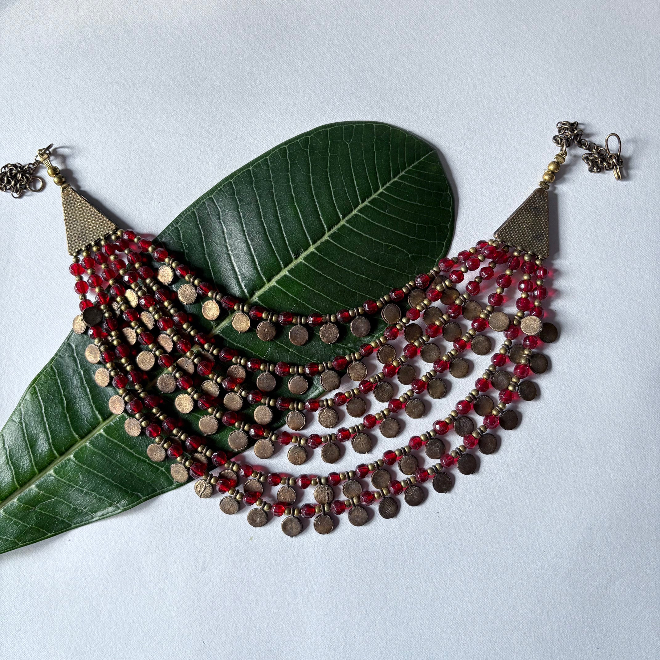 Six Layered Coin Bead Necklace image 3