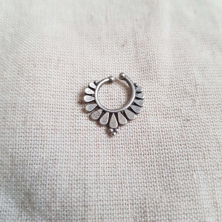 open flower septum ring