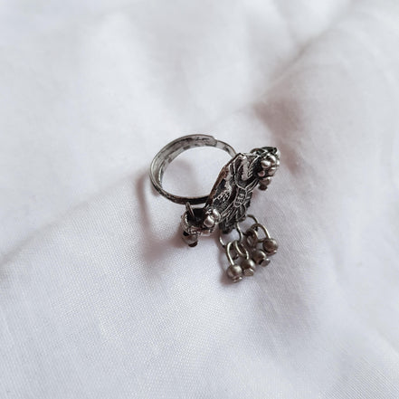 White Peacock Ring image 1