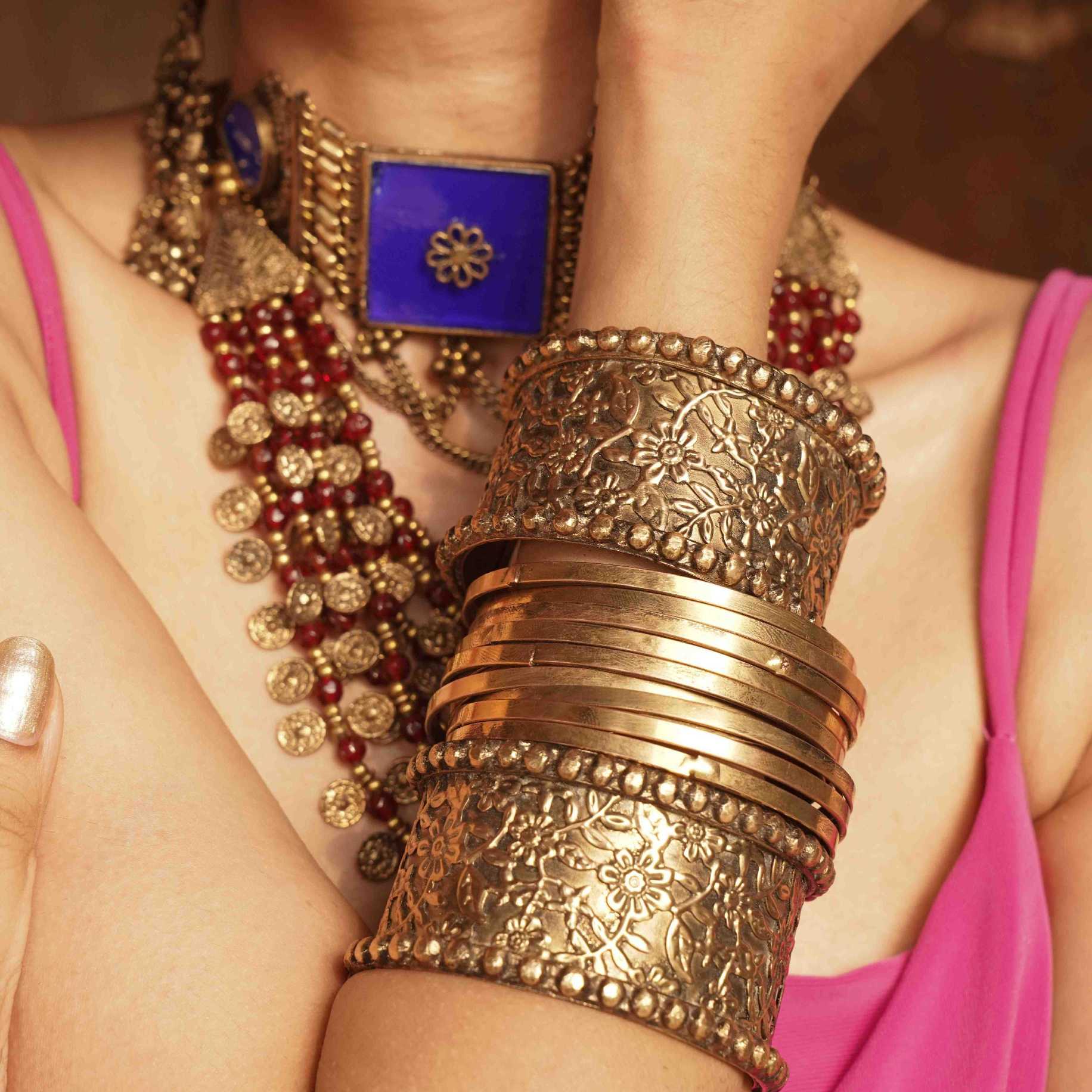 Gold Flower Cuff image 1