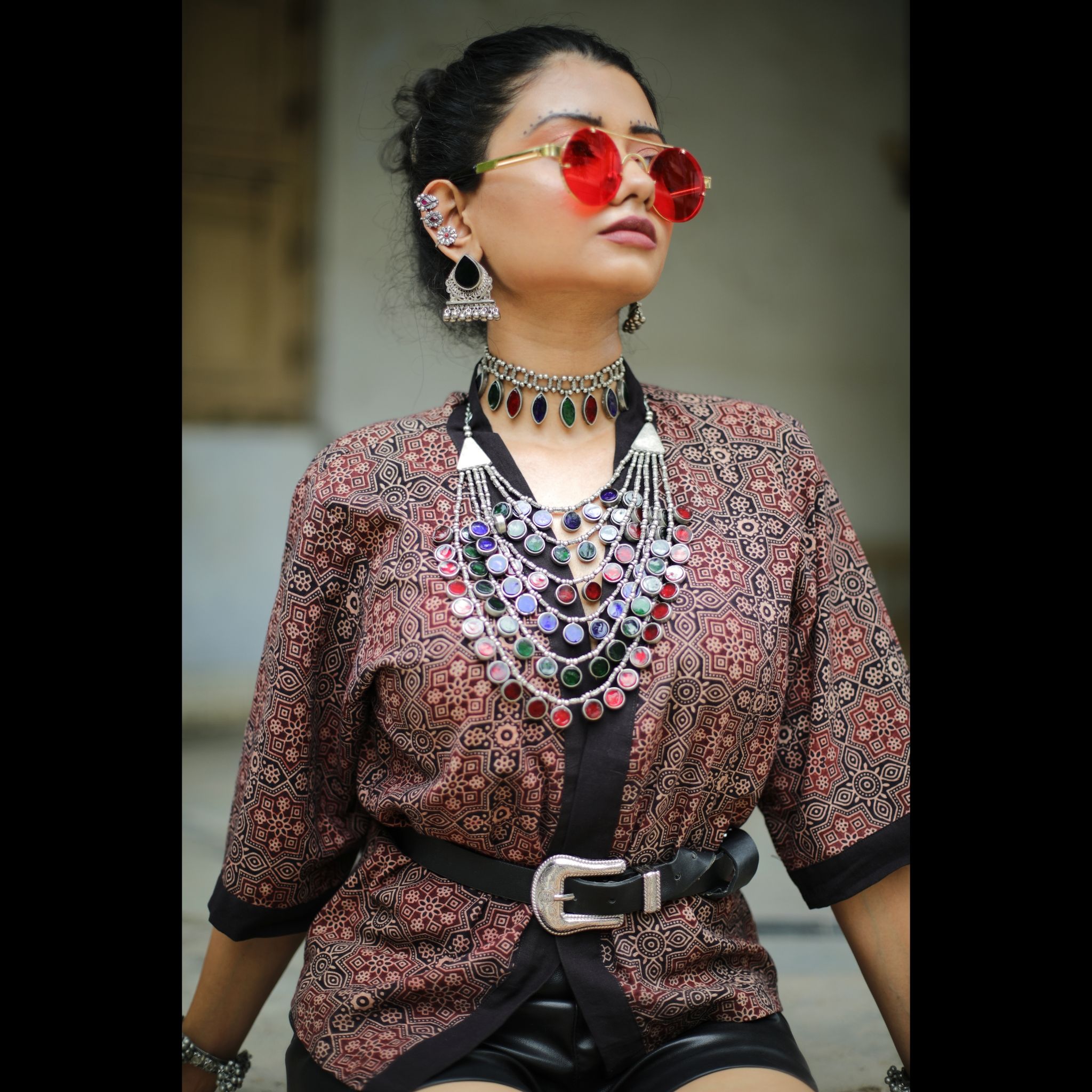 Drop Glasswork Earrings image 2