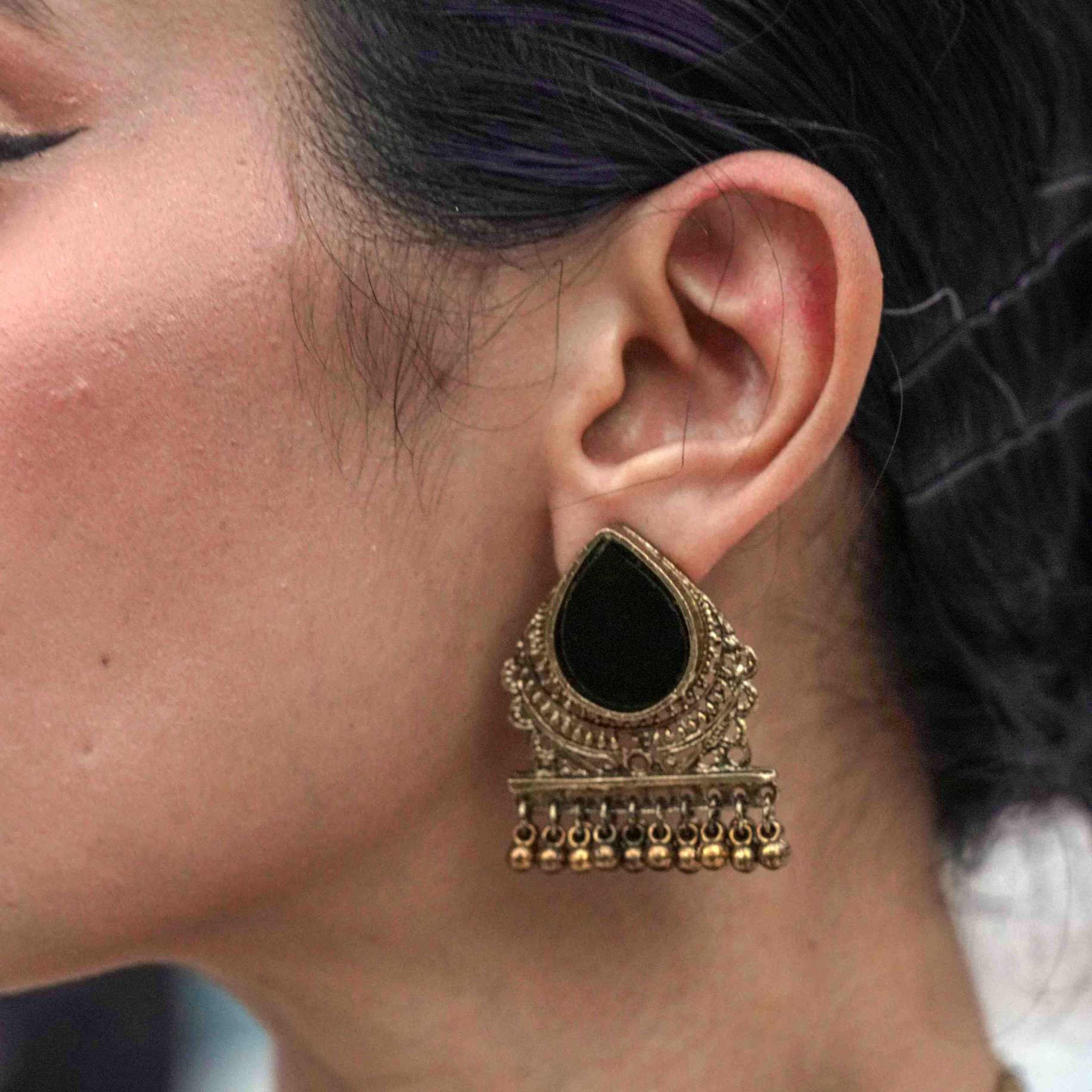 Glass Drop Earrings image 2