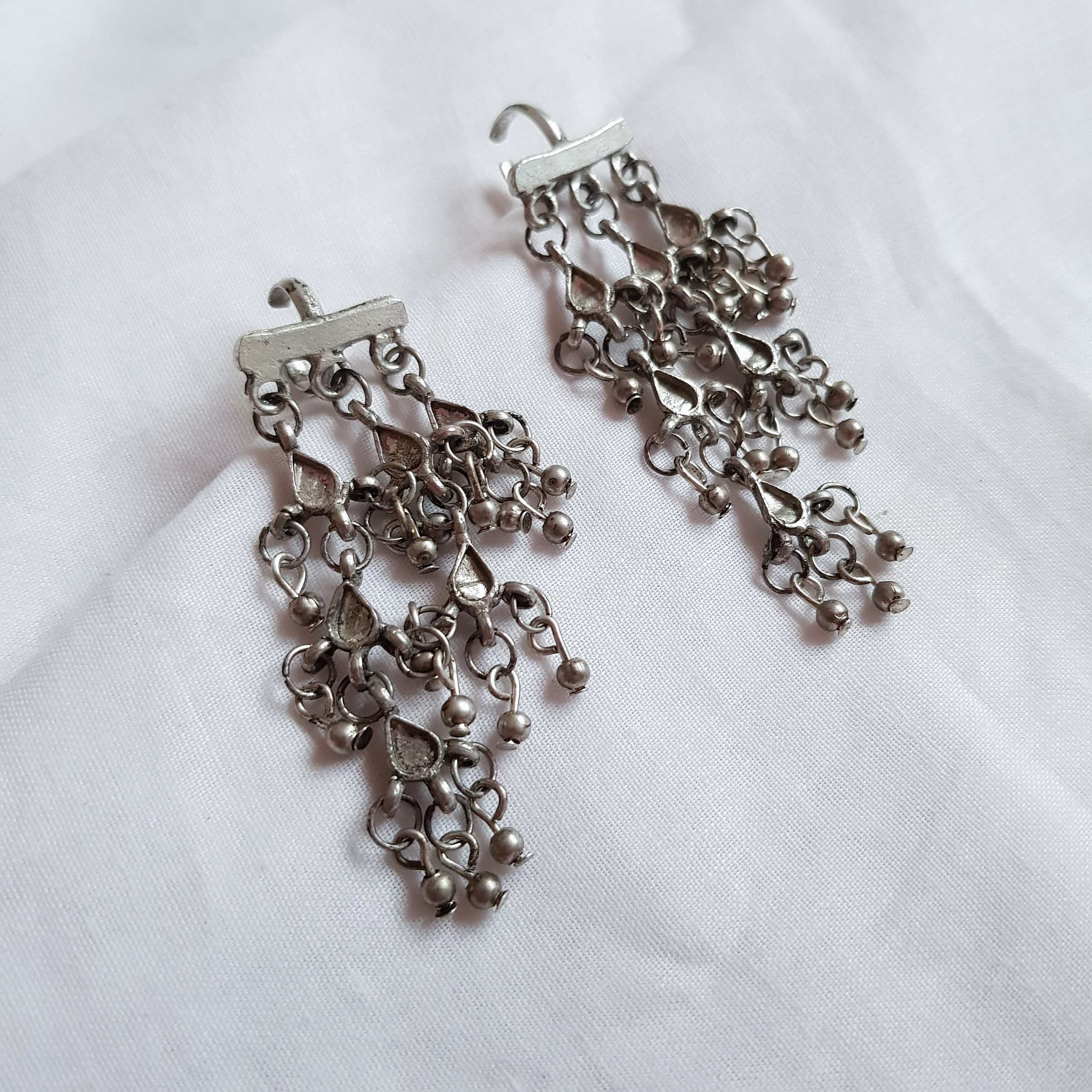 Silver Drop Earcuffs image 0
