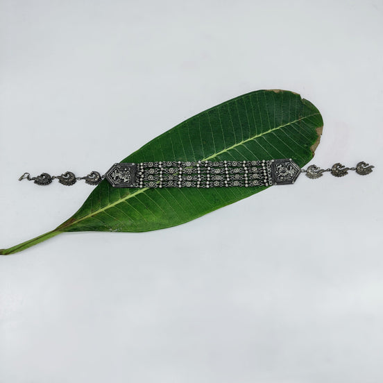 Silver Beads Choker Necklace