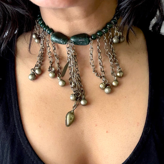 Vintage Tassel Bead Necklace