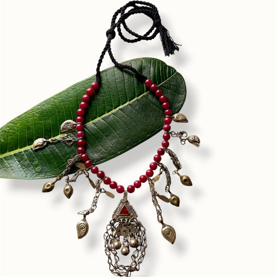 Vintage Tassel Bead Necklace